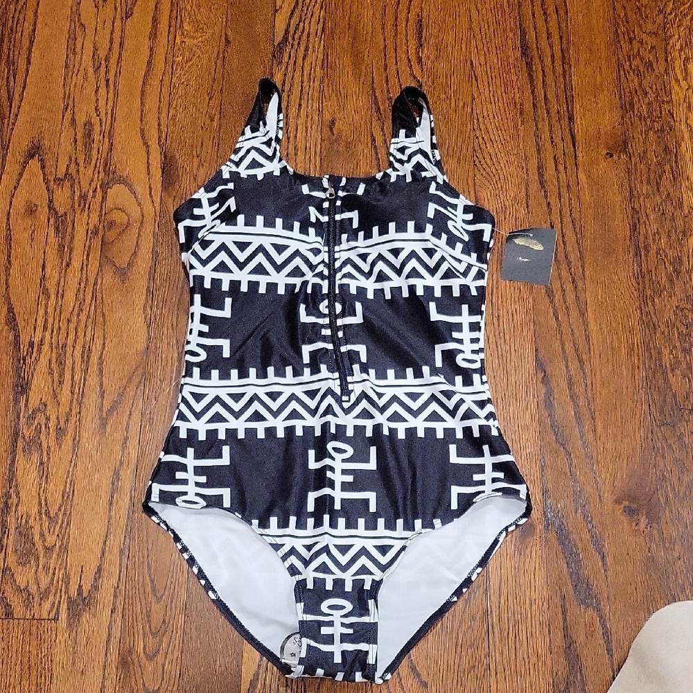 Black and White Swimsuit